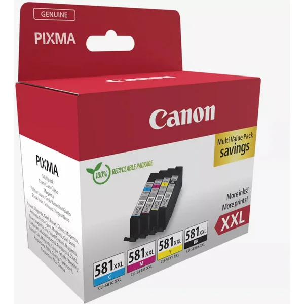 Canon Tinte Multipack CLI-581XXL (Blister-Verpackung mit Sicherheitsband)