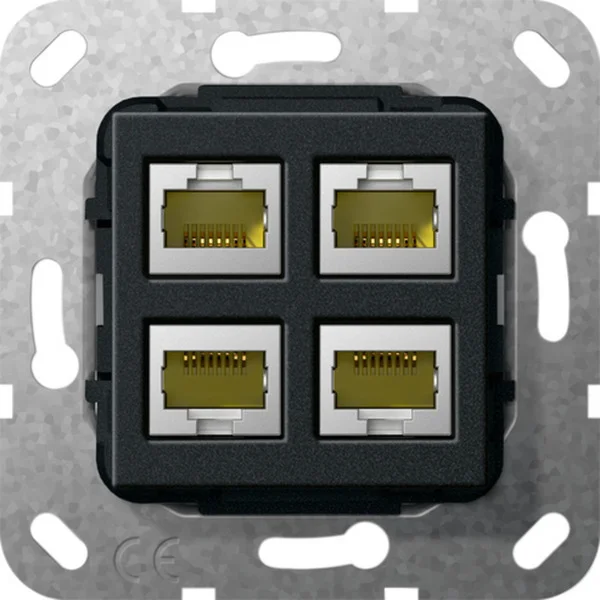 Gira Modular Jack Registered Jack 45 Kategorie 6A, Abdeckung (Retail)