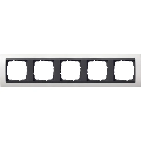 Gira Abdeckrahmen 5fach (weiß, Retail)