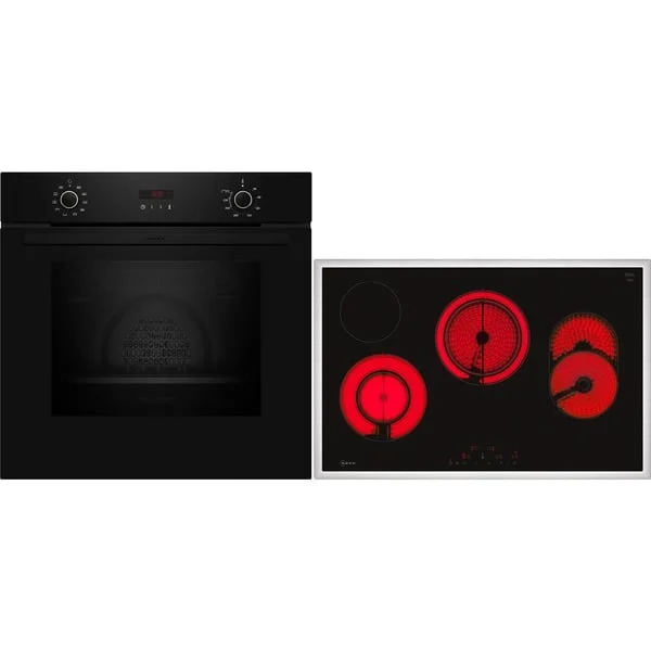 Neff BX48PB, Backofen-Set (schwarz/edelstahl)