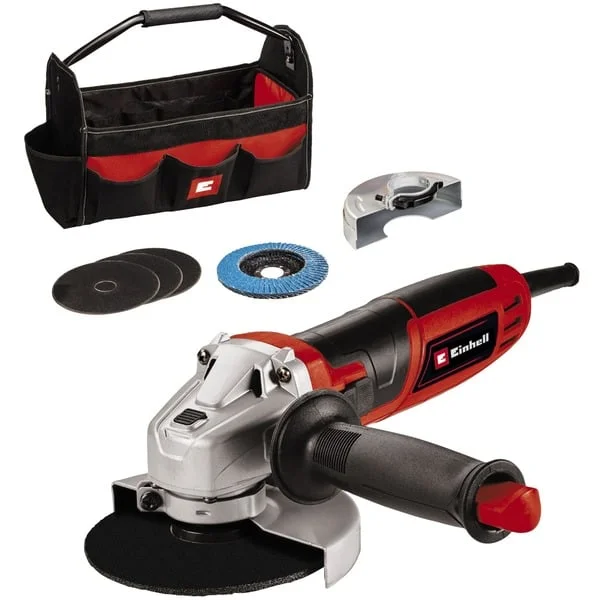 EINHELL Winkelschleifer TC-AG 125/850 Kit (rot/schwarz, 850 Watt)