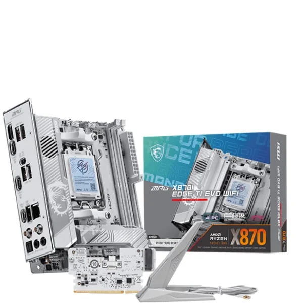MSI MPG X870I EDGE TI EVO WIFI, Mainboard (weiß)