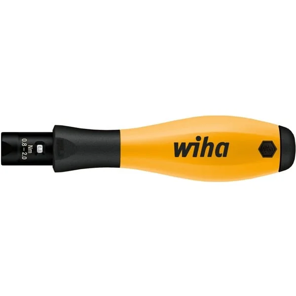 Wiha Drehmoment-Schraubendreher TorqueVario-S ESD (schwarz/gelb, 2-teilig, 0,8 - 5Nm)