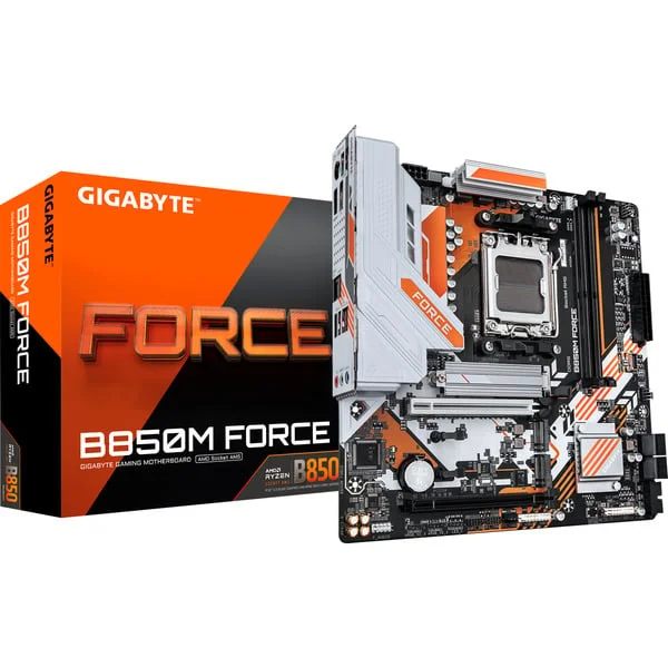 GIGABYTE B850M FORCE, Mainboard (schwarz/weiß)