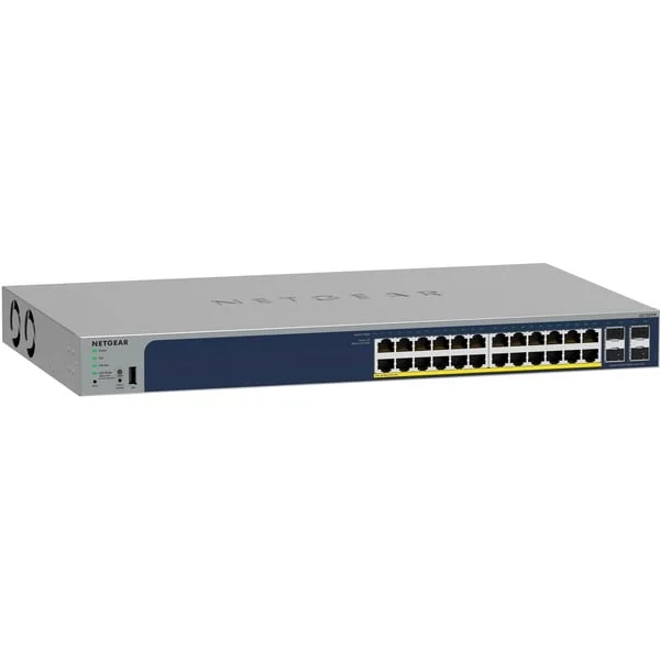 Netgear GS728TPP, Switch (grau)