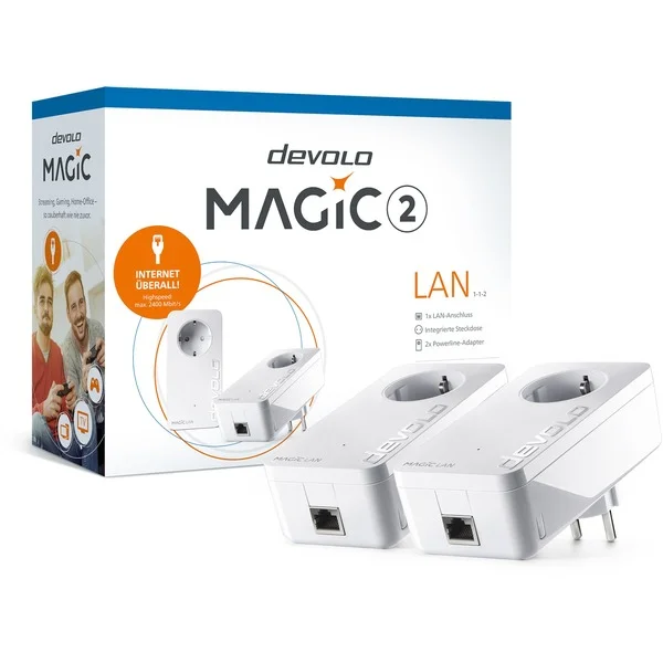 devolo Magic 2 LAN 1-1-2 Starter Kit, Powerline