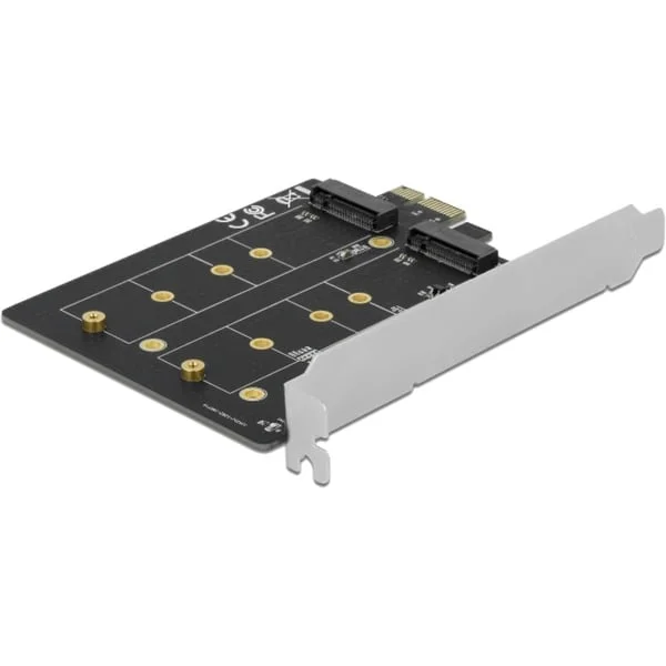 DeLOCK PCI Express x1 Karte zu 2 x intern M.2 Key B, Adapter