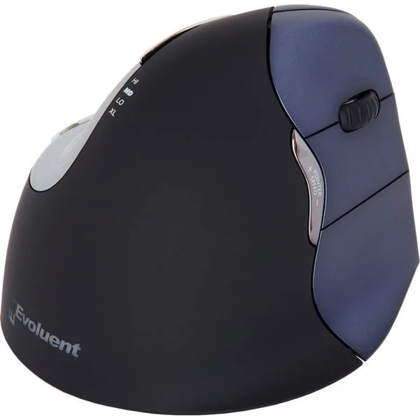 Evoluent Vertical Mouse 4 Wireless RH, Maus (schwarz/blau)