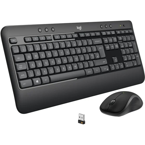 Logitech MK540 Advanced, Desktop-Set (dunkelgrau, US-Layout, Plunger, für Windows)