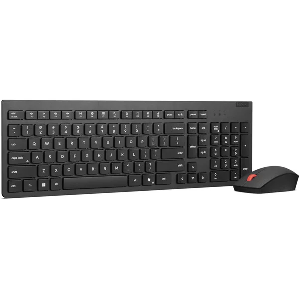 Lenovo Essential Wireless Combo Gen 2 AI, Desktop-Set (schwarz, US-International-Layout, mit Copilot-Taste)