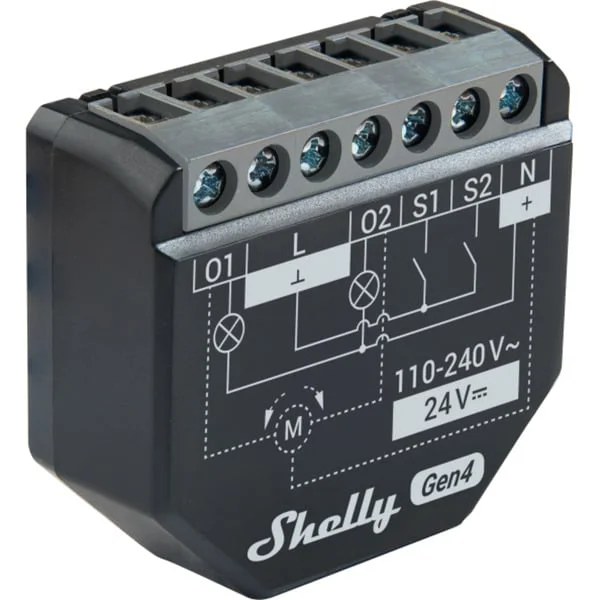 Shelly 2PM Gen4, Relais (schwarz, 2er Pack)