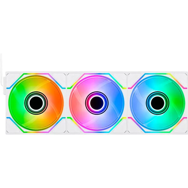 Thermaltake SWAFAN 120 EX INFINITY, Gehäuselüfter (weiß, 3er-Pack, 124 mm)