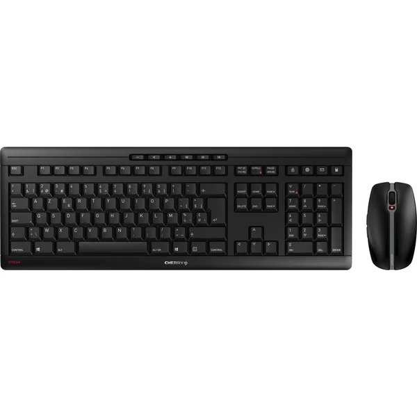 CHERRY STREAM DESKTOP RECHARGE, Desktop-Set (schwarz, BE-Layout, Cherry SX-Scherentechnologie)