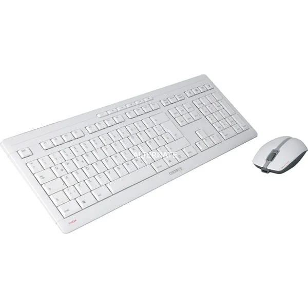 CHERRY STREAM DESKTOP RECHARGE, Desktop-Set (weiß/grau, DE-Layout, Cherry SX-Scherentechnologie)