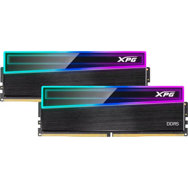ADATA DIMM 32 GB DDR5-6400 (2x 16 GB) Dual-Kit, Arbeitsspeicher (schwarz, AX5U6400C3216G-DCNKRBK, XPG NOVAKEY RGB Black, INTEL XMP, AMD EXPO)