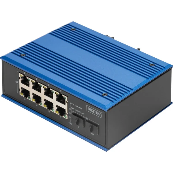 Digitus Industrial 8+2-Port Gigabit Ethernet PoE, Switch