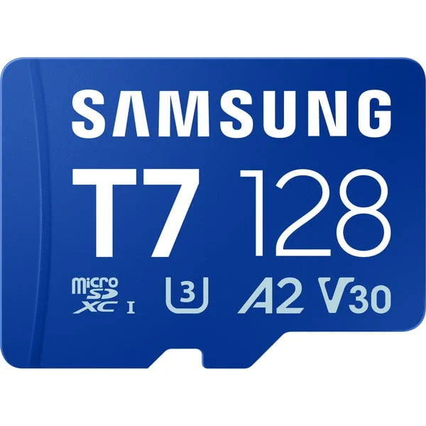 Samsung T7 microSDXC 128 GB, Speicherkarte (blau)