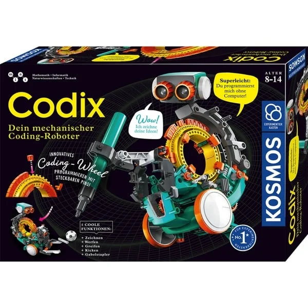 KOSMOS Codix - Dein mechanischer Coding-Roboter, Experimentierkasten