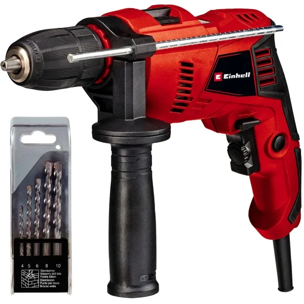 EINHELL Schlagbohrmaschine TE-ID 500 E (rot/schwarz, 550 Watt)