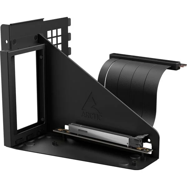 ARCTIC Accelero Vertical GPU Halterung, Verlängerungskabel (schwarz, Black, 16 cm)