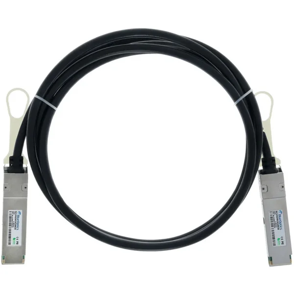 BlueOptics BlueLAN Direct Attach Kabel kompatibel zu Meraki MA-CBL-40G-3M QSFP (schwarz, 3 Meter)