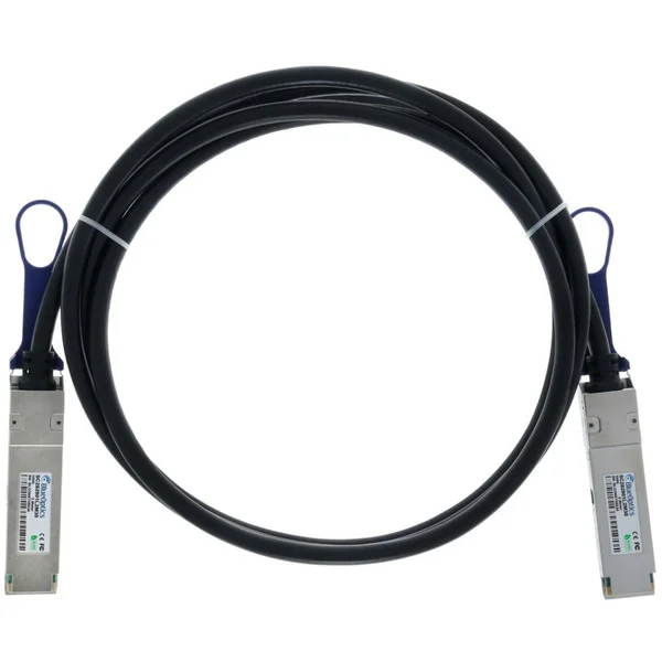 BlueOptics BlueLAN Direct Attach Kabel kompatibel zu Juniper JNP-100G-DAC-2M QSFP28 (schwarz, 2 Meter)