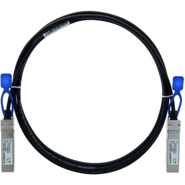 BlueOptics BlueLAN Direct Attach Kabel kompatibel zu Edge Core ET7302-DAC-2M (schwarz, 2 Meter)