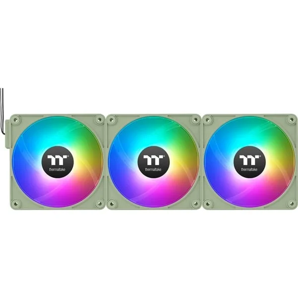 Thermaltake CT120 EX ARGB Sync PC Cooling Fan, Gehäuselüfter (hellgrün, 3er Pack, 120 mm)