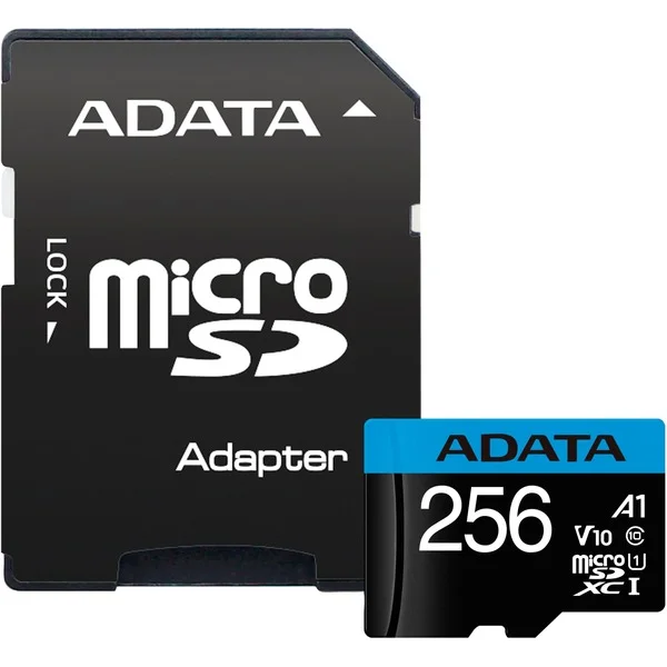 ADATA Premier 256 GB microSDXC, Speicherkarte (UHS-I U1, Class 10, V10, A1)