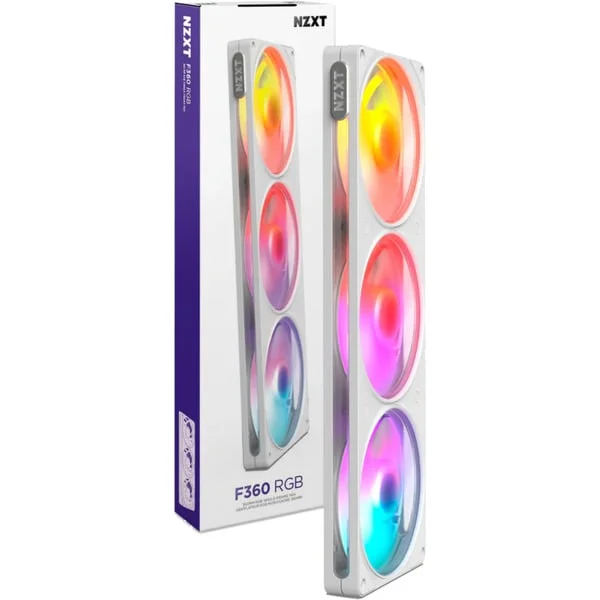 NZXT F360 RGB, Gehäuselüfter (weiß, 360 mm)