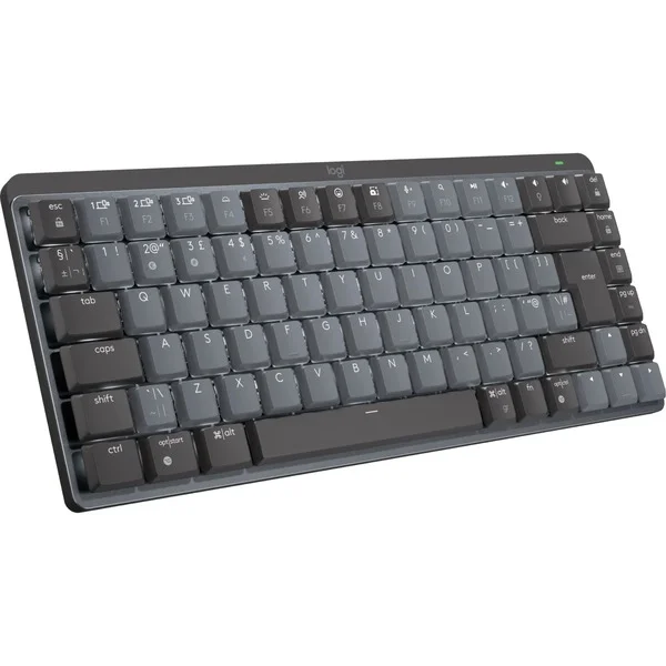 Logitech MX Mechanical Mini, Tastatur (hellgrau/dunkelgrau, DE-Layout, taktile Schalter, Logi Bolt, Bluetooth)
