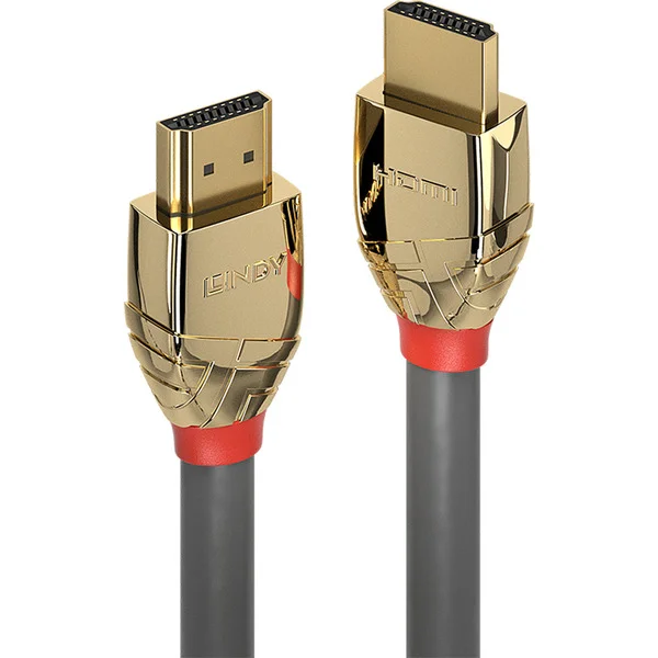 Lindy Standard HDMI Kabel, Gold Line (grau, 15m )