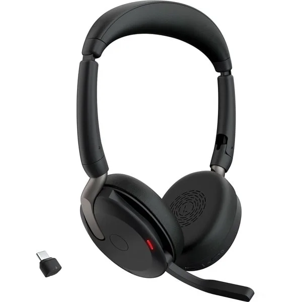 Jabra Evolve2 65 Flex Duo, Headset (schwarz, Stereo, UC, USB-C, Link380c)