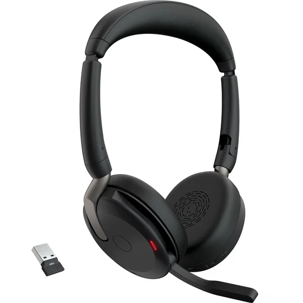Jabra Evolve2 65 Flex Duo, Headset (schwarz, Stereo, UC, USB-A, Link380a)