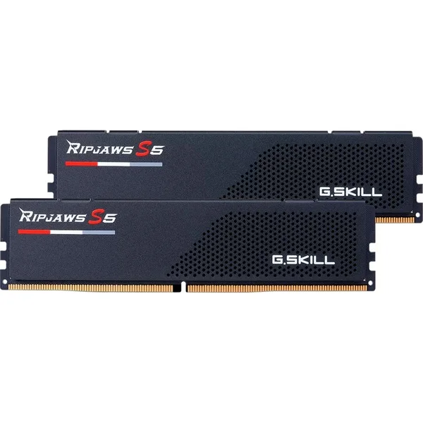 G.Skill DIMM 32 GB DDR5-6000 (2x 16 GB) Dual-Kit, Arbeitsspeicher (schwarz, F5-6000J3036F16GX2-RS5K, Ripjaws S5, INTEL XMP)