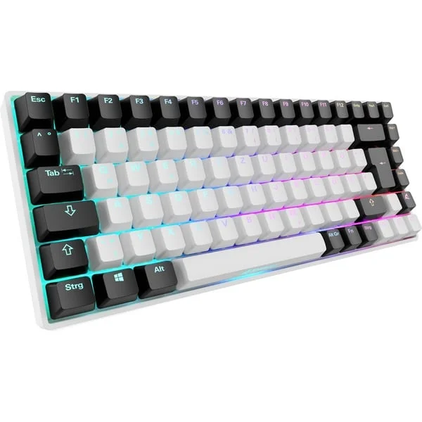 Sharkoon SKILLER SGK50 S3, Gaming-Tastatur (weiß, DE-Layout, Gateron Red, B-Ware)