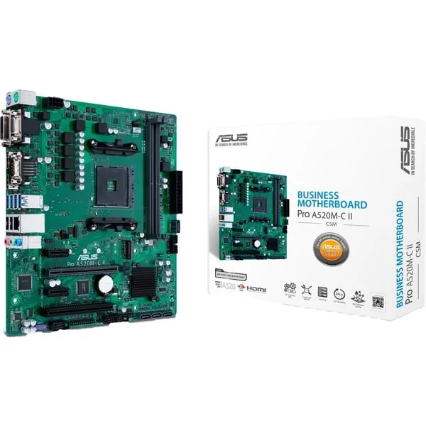 ASUS PRO A520M-C II/CSM, Mainboard (grün/schwarz, B-Ware)