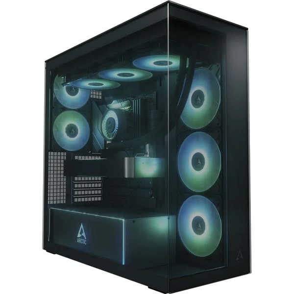 ARCTIC Xtender , Tower-Gehäuse (schwarz (matt), Tempered Glass x 2 (getönt), B-Ware)