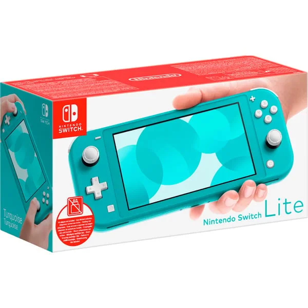 Nintendo Switch Lite (ohne Netzteil), Spielkonsole (türkis, B-Ware)