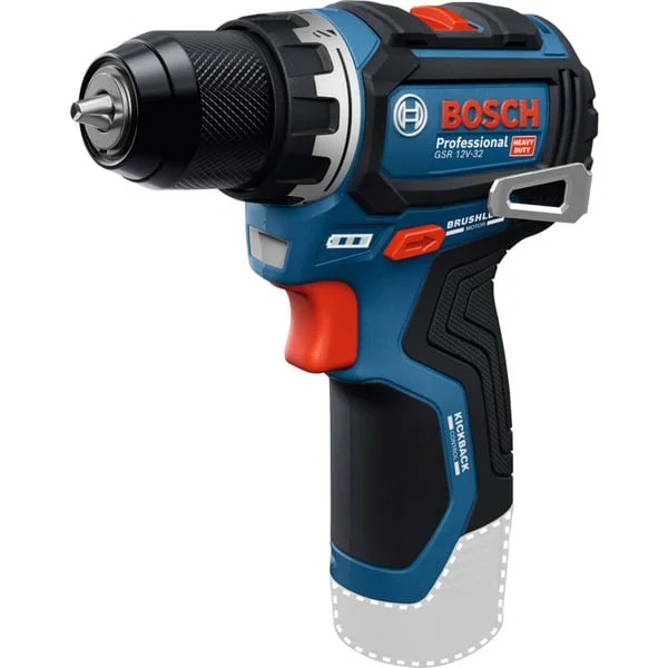 Bosch Professional Akku-Bohrschrauber GSR 12V-32 Professional, 12Volt (blau/schwarz, ohne Akku und Ladegerät, B-Ware)