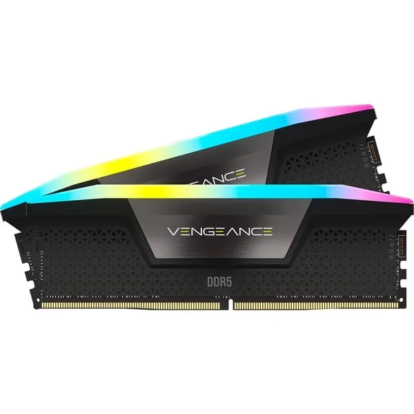 Corsair DIMM 48 GB DDR5-6000 (2x 24 GB) Dual-Kit, Arbeitsspeicher (schwarz, CMH48GX5M2E6000C36, Vengeance RGB, INTEL XMP)