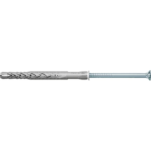 fischer Langschaftdübel SXRL 8x120 T (hellgrau, 50 Stück, mit Schraube)