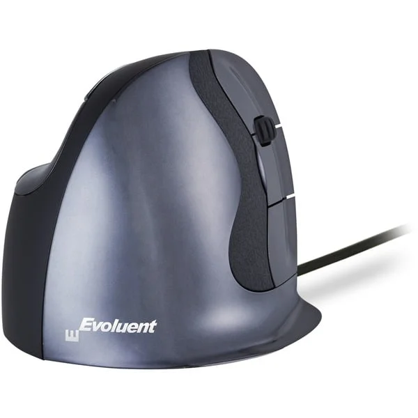 Evoluent VerticalMouse D, Maus (schwarz/silber, Medium, RH)
