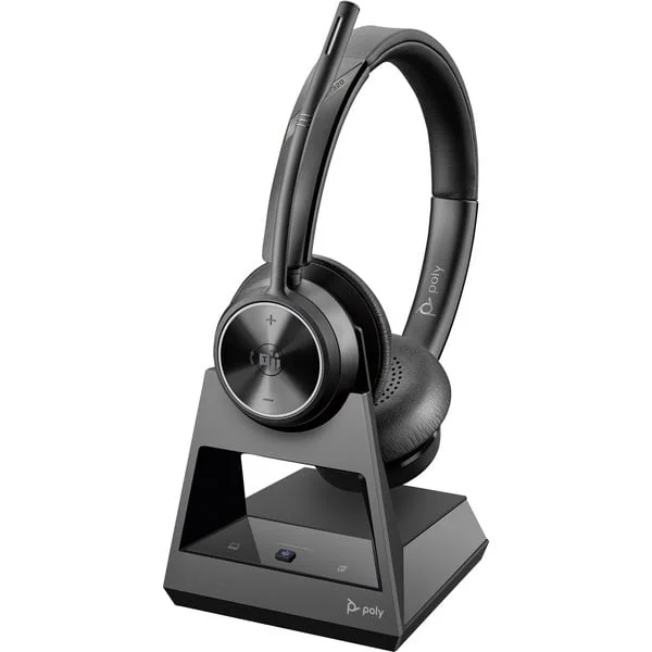 HP Poly Savi 7320 Office DECT, Headset (schwarz, Stereo, USB-A, USB-C, Microsoft Teams)