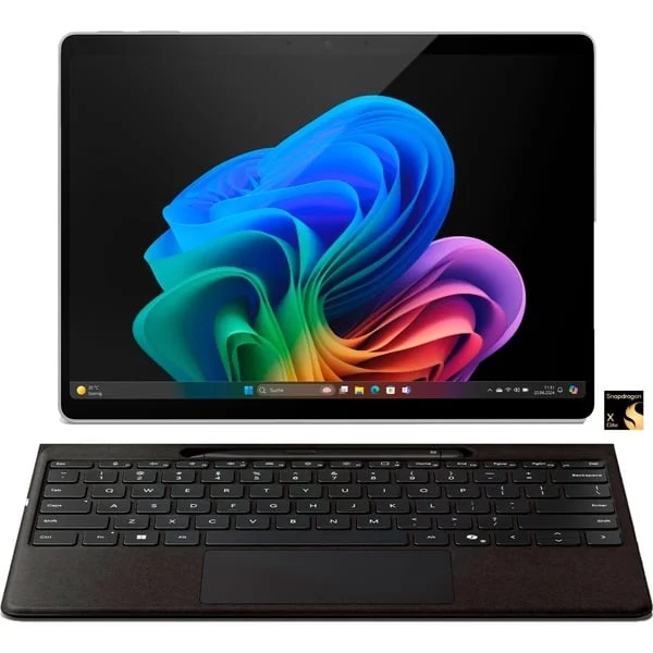 Microsoft Surface Pro 11 for Business, Tablet-PC (platin/schwarz, Windows 11 Pro, 1 TB, 32GB RAM, Snapdragon X Elite)