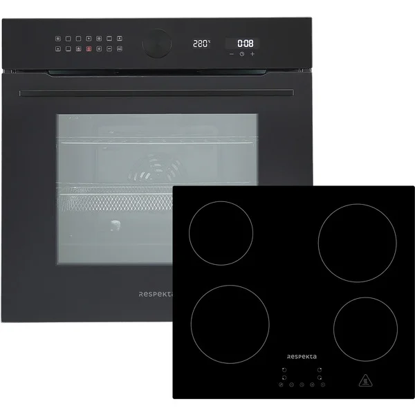 Respekta ASET9004400, Backofen-Set (schwarz)