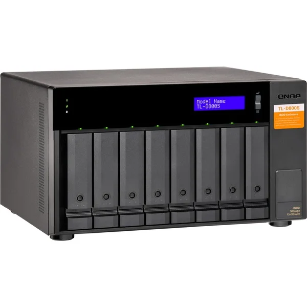 QNAP TL-D800S, Laufwerksgehäuse (schwarz)