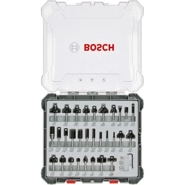 Bosch Professional Fräser-Set, 30-teilig (8mm-Schaft)