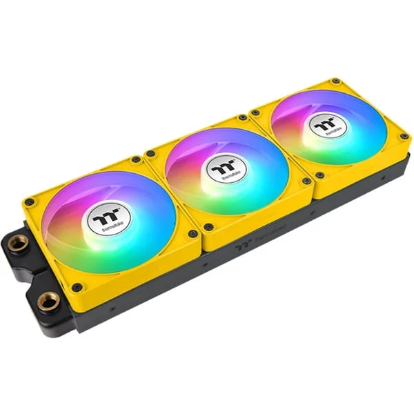 Thermaltake CT140 EX Reverse ARGB Sync PC Cooling Fan Bumblebee, Gehäuselüfter (gelb, 3er-Pack, 140 mm)