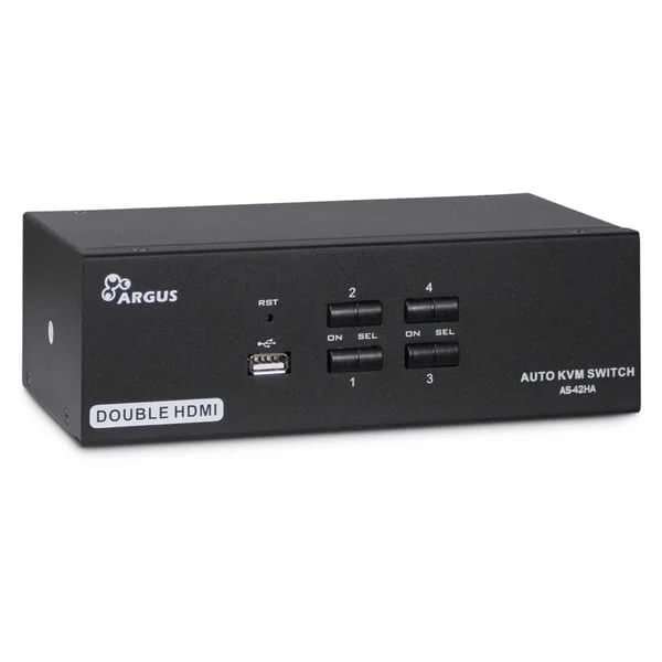 Inter-Tech IPC KVM Switch AS-42HA HDMI, KVM-Switch